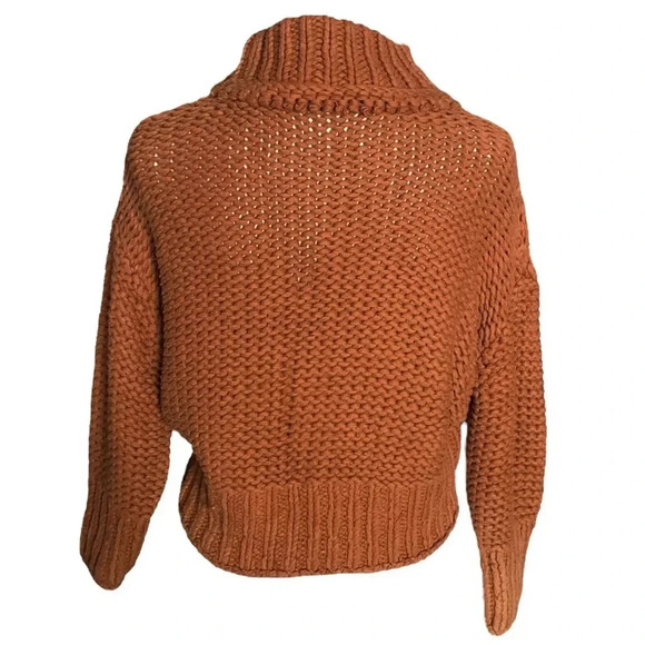 FREE PEOPLE | My Only Sunshine Cotton Blend Crew Neck Chunky Sweater Size XS - Picture 10 of 13